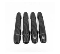 KMLONG Chrome Car Door Handle Cover Bowl Trim Fit for Toyota, Probox 2002-2016 Succeed Styling Accessories Outside Door Handle Trim Cover(Carbon 2 Keyhole)