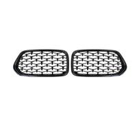KMLONG Diamond Car Front Bumper Grille Racing Grill Fit For X2 F39 2018 2019 2020 2021 2022 vehicle front bumper grille cover(Gloss Black)