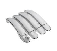 KMLONG Door Handle Cover Cup Bowl Trim Fit for VW, Fit for Jetta MK5 Fit for VW, Fit for Golf Plus Golf GTI 2006-2010 Chrome Car Styling Accessories Outside Door Handle Trim Cover(Silver Handle)