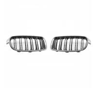 KMLONG Double Slat Car Front Bumper Grille Fit For F30 F31 F35 2013 2014 2015 2016 2017 2018 2019 Racing Grills vehicle front bumper grille cover(Carbon fiber)