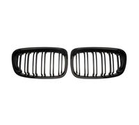 KMLONG Double Slat Car Front Bumper Grille Racing Grills Replacement For 1 Series F20 F21 11-14 vehicle front bumper grille cover