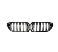 KMLONG Double Slat Grills ABS Grille Car Front Grille Hood Racing Grill Fit For 6-Series GT G32 2018-2020 vehicle front bumper grille cover(Gloss Black)