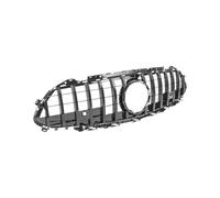 KMLONG Front Bumper Grille, Fit For W257, CLS Class GTR Style 2019+ Silver Black Car-styling Accessories Racing Hood Mesh Grill vehicle front bumper grille cover(Black)