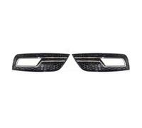 KMLONG Grille Front Bumper Grill, Fit For A4, B8.5 Standard Edition 2013-2016 Fog Light Lamp Grilles Cover vehicle front bumper grille cover(Chrome Black)
