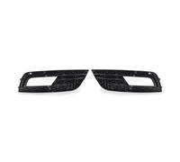 KMLONG Grille Front Bumper Grill, Fit For A4, B8.5 Standard Edition 2013-2016 Fog Light Lamp Grilles Cover vehicle front bumper grille cover(Black)