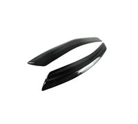 KMLONG Headlight Eyebrow Sticker Fit For Saab 9-3 2002-2007 Fiberglass/Carbon Fiber Headlamp Eyelid Trim Front Head Light Lamp Brow Cover automotive headlight brow(Real Carbon Fiber)
