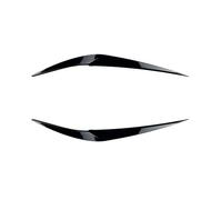 KMLONG Headlight Eyebrows Eyelid 3D Sticker Trim Fit For BMW X1 F48 18i 18d 20i 20d 25i 25d 25e X-Drive 2015 2016 2017 2018 2019 2020 2021 2022 2pcs ABS Glossy automotive headlight brow(Gloss Black)