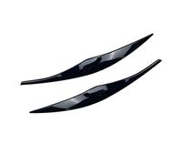 KMLONG Headlight Eyebrows Eyelid Fit For BMW 3 Series E90 E91 320i 330i 2005 2006 2007 2008 2009 2010 2011 Sedan/Touring Accessories automotive headlight brow(Black)