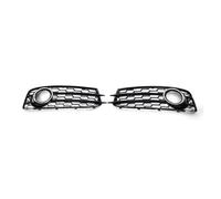 KMLONG Lamp Grille Grill Fit For A3 Car Front Fog Lamp Cover Fit For A3 8P S-Line 2009-2012 Honeycomb Style Fog vehicle front bumper grille cover(Chrome Color)