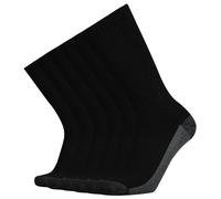 KMM Cotton Moisture Wicking Heavy Duty Work Boot Cushion Crew Socks Men 10 Pack (Black + Grey)