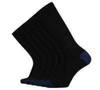 KMM Cotton Moisture Wicking Heavy Duty Work Boot Cushion Crew Socks Men 10 Pack - black - Large