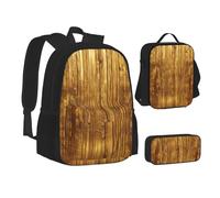 KMNHBGF (Gold Sequin Sparkle) big bag Set bag With Lunch Bag small Case Combination bag Set Of 3 Piece