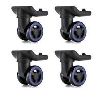 kmobruzy 4Pcs Trolley Caster Replacement Suitcase Luggage Box Wheels Double Row 360° Spinner Repairing Kit Heavy Duty Wheels