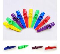 KMOCEPLY 10 Pcs Plastic Kazoos Musical Instruments with Flute Diaphragms Colorful Kazoos Sets Kids Wind Instruments for Gift Prize Party Favors Good Companion for Guitar Ukulele Violin Piano