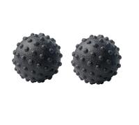 KMOCEPLY Black Trigger Point Therapy Tool Spiky Massage Ball for Feet Lacrosse Soft Massage Balls for Body Massage, Muscle Recovery, Myofascial Release, Mobility, Plantar Fasciitis Relief