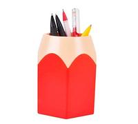 KMOCEPLY Creative Pencil Holder Cup Pencil Tip design Multifunction Pen Vase Pencil Pot Makeup Brush Holder Stationery Storage Desk Organizer Desk Tidy Container School Office Supplies (Red)