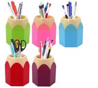 KMOCEPLY Creative Pencil Holder Cup Pencil Tip design Multifunction Pen Vase Pencil Pot Makeup Brush Holder Stationery Storage Desk Organizer Desk Tidy Container School Office Supplies (5 Pcs)