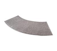 KMOCEPLY Curved Quadrant Corner Shower Mat, Non-Slip Bath Rug, Soft Microfiber, Fan-Shaped Foot Pad, Machine Washable, Hotel Tub Floor Carpet