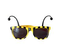 KMOCEPLY Party Glasses Bee Costume Accessories Bumble Bee Sunglasses Animal Funny Glasses Bee Sun Glasses for Halloween Carnival Costumes Ladies Bee Costume Adult Sunglasses Black Yellow (1Pc)