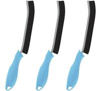 KMOSENIA Cleaning Brush - Small Crevice Cleaning Brush UK, Narrow Gap Thin Groove Cleaning Brushes, Bathroom Tile Grout Brush, Kitchen Toilet Crevice Cleaning Tools Magic Brush (3, Blue)