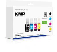 KMP Refill Inks for Epson 102 (C13T03R640) Multipack BK, C, M, Y - for Epson Eco