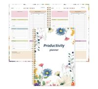 KMQOY ADHD Daily Planner-Productivity Daily ADHD Undated Planner for Adults Men and Women，Task Management Organizer for Neurodivergent，7" x 10" Hard Cover & Colorful Sheets Inside B5