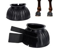 KMQRDZi 1 Pair of Rubber Boots for Horses Shock Absorbing Protect Shock and Abrasions Jumping Bells Friction-Free Design Pain Protection Rubber Bell Boots (M)