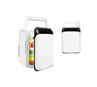 KMQRDZi 10L car fridge, DC12V, AC220-240V, mini fridge, cooler and warmer for car, travel, cosmetics, drinks, food