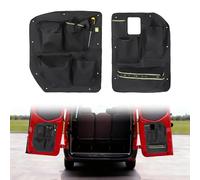 KMQRDZi Rear Barn Door Organisers Compatible with Mercedes Sprinter 2018-2024, 1 Pair Campervan/Van Door Storage Bag, Heavy-duty Oxford Storage Pockets for Tools