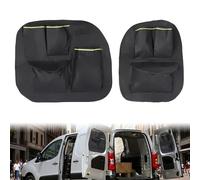 KMQRDZi Rear Barn Door Organisers Compatible with Peugeot Partner & Citroen Berlingo (2008-2018 Models), 1 Pair Campervan/Van Door Storage Bag, Heavy-duty Oxford Storage Pockets for Tools