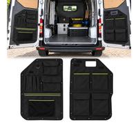 KMQRDZi Rear Barn Door Organisers Compatible with VW Crafter 2017+, 1 Pair Campervan/Van Door Storage Bag, Heavy-duty Oxford Storage Pockets for Tools