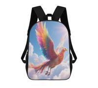 KMRHOUTIQ 17 Inch Phoenix in Clouds Laptop Backpack for Men Women Water-Resistant Lightweight Travel Daypack with Breathable Back Panel Adjustable Straps Padded Top Handle Computer Bag