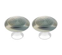 KMRHOUTIQ 2 Pack 1.1 Inch (28 Mm) Round Golf Ball Drawer Knobs Modern Kitchen Cabinet Knob Hardware Handles Decorative Furniture Knobs for Dresser, Cupboards, Wardrobes, Bifold Door, Closet Door