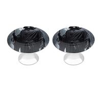 KMRHOUTIQ 2 Pack 1.1 Inch (28 Mm) Round Grim Reaper Drawer Knobs Modern Kitchen Cabinet Knob Hardware Handles Decorative Furniture Knobs for Dresser, Cupboards, Wardrobes, Bifold Door, Closet Door