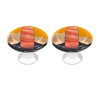 KMRHOUTIQ 2 Pack 1.1 Inch (28 Mm) Round Water Bottle Drawer Knobs Modern Kitchen Cabinet Knob Hardware Handles Decorative Furniture Knobs for Dresser, Cupboards, Wardrobes, Bifold Door, Closet Door