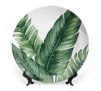 KMRHOUTIQ 7inch Bone China Decorative Plates for Wall Hanging with Display Stand Chinese Porcelain High Definition Dessert Plate Display Dish Collections Ceramic Ornament Art Craft Home Office Decor