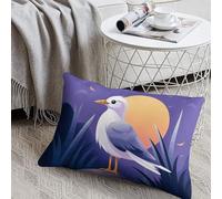 KMRHOUTIQ Decorative Coastal Painter Lumbar Throw Pillow Covers 8x12 with Hidden Zipper Outdoor Couch Pillow Cases for Sofa Bed Living Room Garden Plush Pillowcase Farmhouse Cushion Case Home Decor