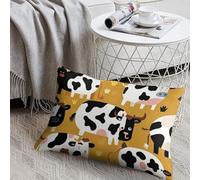 KMRHOUTIQ Decorative Cow Patterns Lumbar Throw Pillow Covers 8"x12" with Hidden Zipper Outdoor Couch Pillow Cases for Sofa Bed Living Room Garden Plush Pillowcase Farmhouse Cushion Case Home Decor