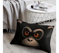 KMRHOUTIQ Decorative Red Eyed Monkey Lumbar Throw Pillow Covers 8x12 with Hidden Zipper Outdoor Couch Pillow Cases for Sofa Bed Living Room Garden Plush Pillowcase Farmhouse Cushion Case Home Decor