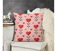 KMRHOUTIQ Decorative Throw Pillow Cover 18x18 Black Arrow Pattern Outdoor Pillow Covers Plush Cushion Cover for Sofa Bed Couch Living Room Boho Farmhouse Pillows Protector with Hidden Zipper