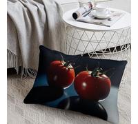 KMRHOUTIQ Decorative Tomatoes Lumbar Throw Pillow Covers 8x12 with Hidden Zipper Outdoor Couch Pillow Cases for Sofa Bed Living Room Garden Plush Pillowcase Farmhouse Cushion Case Home Decor