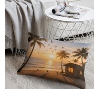 KMRHOUTIQ Decorative Tropical Beach Lumbar Throw Pillow Covers 8x12 with Hidden Zipper Outdoor Couch Pillow Cases for Sofa Bed Living Room Garden Plush Pillowcase Farmhouse Cushion Case Home Decor