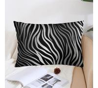 KMRHOUTIQ Decorative Zebra Print Lumbar Throw Pillow Covers 12x20 with Hidden Zipper Outdoor Couch Pillow Cases for Sofa Bed Living Room Garden Plush Pillowcase Farmhouse Cushion Case Home Decor