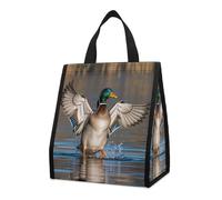 KMRHOUTIQ Insulated Hunting Flying Wild Ducks Lunch Bag for Women Men 9l Leakproof Cooler Bag with Pocket Reusable Lunch Tote Snack Foldable Thermal Tote for Work Picnic Travel Beach Gym Adults