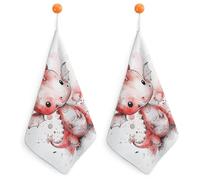 KMRHOUTIQ Kitchen Cute Dragon Hand Towels with Hanging Loops, Highly Absorbent & Quick Drying Towels for Kitchen Bathroom, Microfiber Cleaning Cloth, Dish Towel, Tea Towel Decorative, Dish Rag(12x12)