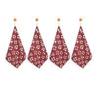 KMRHOUTIQ Kitchen Dog Paw Hand Towels with Hanging Loops, Highly Absorbent & Quick Drying Towels for Kitchen Bathroom, Microfiber Cleaning Cloth, Dish Towel, Tea Towel Decorative, Dish Rag(12x12)