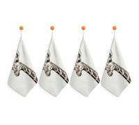 KMRHOUTIQ Kitchen Giraffe Hand Towels with Hanging Loops, Highly Absorbent & Quick Drying Towels for Kitchen Bathroom, Microfiber Cleaning Cloth, Dish Towel, Tea Towel Decorative, Dish Rag(12x12)