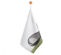 KMRHOUTIQ Kitchen Golf Club Hand Towels with Hanging Loops, Highly Absorbent & Quick Drying Towels for Kitchen Bathroom, Microfiber Cleaning Cloth, Dish Towel, Tea Towel Decorative, Dish Rag(12x12)