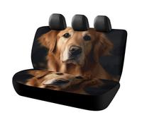 KMRHOUTIQ Waterproof Golden Retriever Car Seat Cover Scratchproof Rear Seat Protector Universal Fit Bench Backseat Covers for Suvs Trucks Sedans Vans Pet Dog for Owners & Outdoor Enthusiasts Friendly