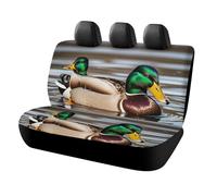 KMRHOUTIQ Waterproof Mallard Ducks Car Seat Cover Scratchproof Rear Seat Protector Universal Fit Bench Backseat Covers for Suvs Trucks Sedans Vans Pet Dog for Owners & Outdoor Enthusiasts Friendly